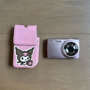 Pink Kodak Powershot Digital Camera